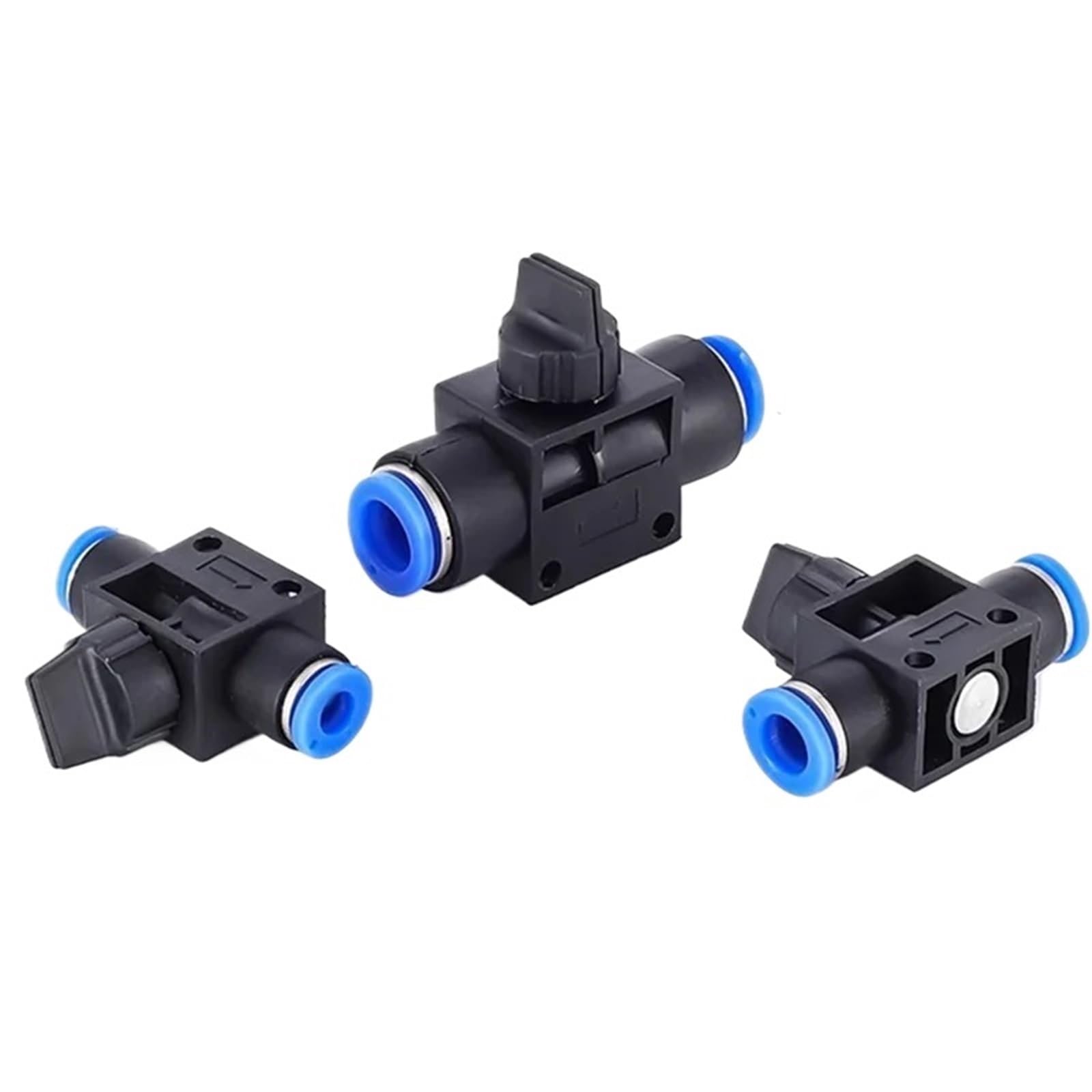 Conector neumático de 2 vías, Conector de Empuje rápido, Manguera de Tubo, Piezas neumáticas de Aire, Controlador de Interruptor de plástico, 4mm, 6mm, 8mm, 10mm, 12mm(HVFF-8,50 Pcs)