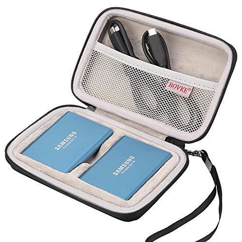 BOVKE 2-in-1 Carrying Case for Samsung T5 T3 T1 Portable 250GB 500GB 1TB
