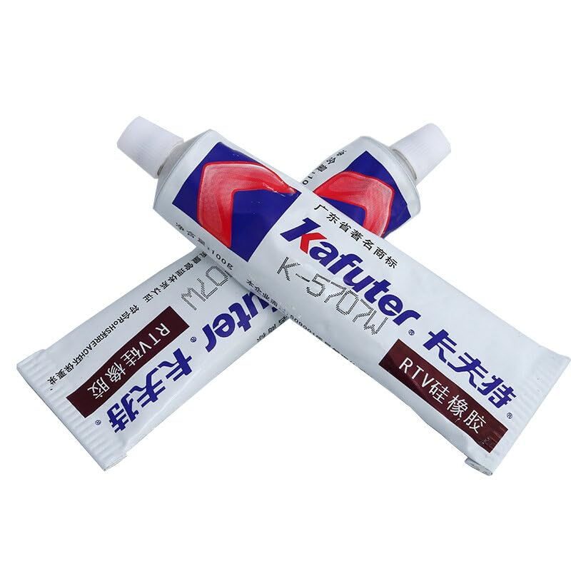K-5707W 100g White Silicone Components Fixed Rubber Plastic Adhesive Sealant
