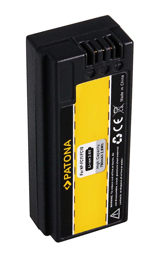 PATONA 2X Batterie Remplacement Pour Sony NP-FC10 NP-FC11 780mAh 3.6V