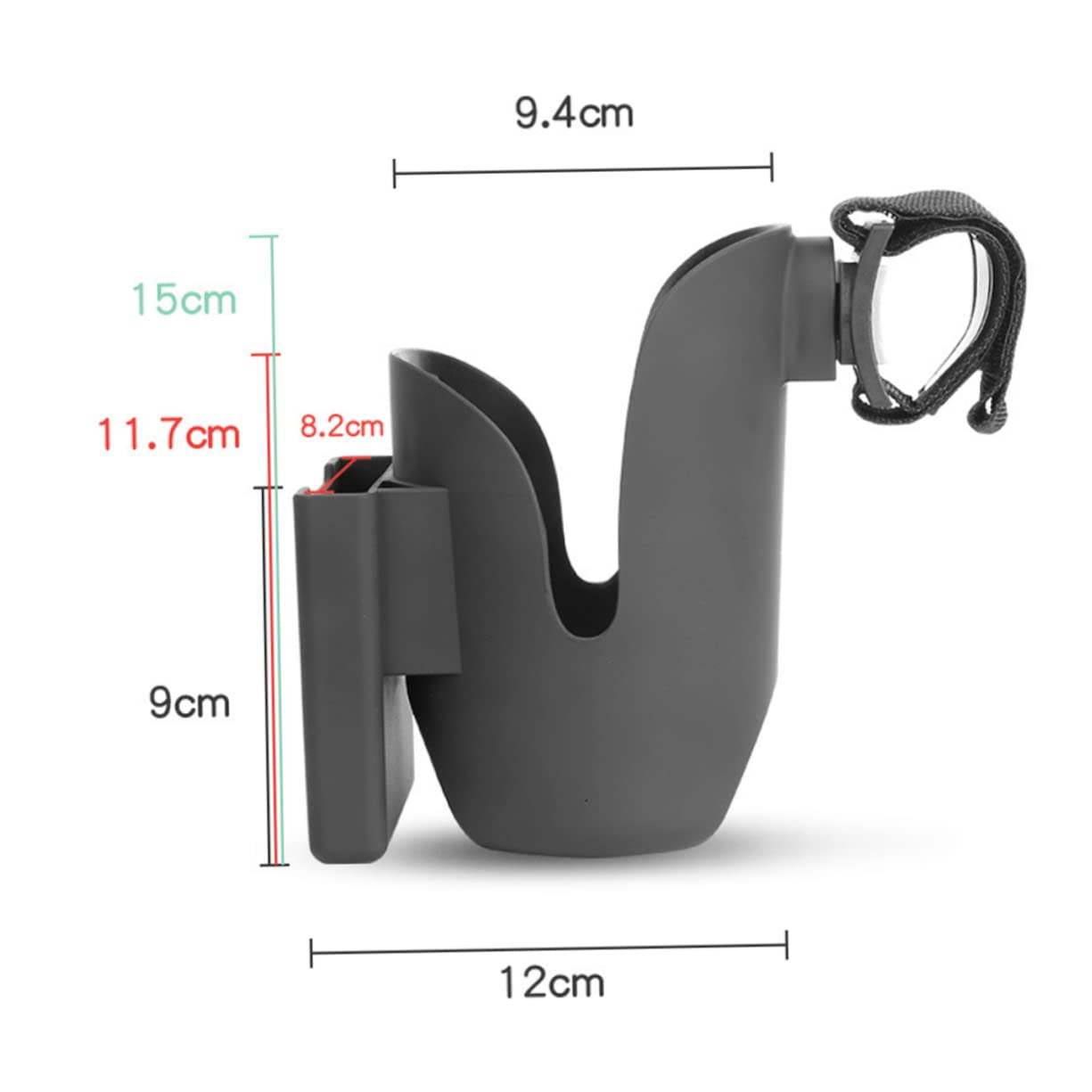 ERINGOGO Stroller Cup Holder Phone Rack Baby Trolley Bottle Shelf Material Easy to Install