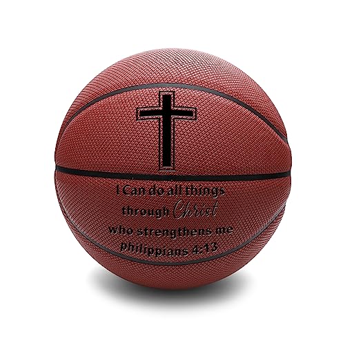 TZYTHT Christian Gifts Personalized Engraved Basketball Indoor/Outdoor Personalized Basketball...