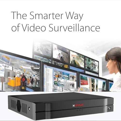 Image of CP Plus 8Ch. Network Video Recorder, Instastream /H.265 /Smart H.264+ Compression, Up to 8MP Resolution, Support 1 SATA HDDs up to 8TB Each, 2 USB Ports, Motion Detection [CP-UNR-108F1]