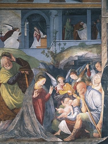 Impression d'art Nativité sur toile de qualité supérieure 60x90cm