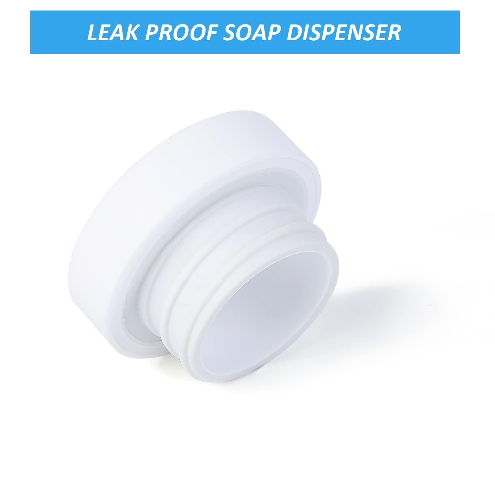 Praktisches 2er Set Silikon Seifenspender – Nachfüllbare Squeeze-Flaschen für Spülmittel, Handseife, Shampoo und Lotion – Auslaufsicher, einfach zu befüllen, ideal für Küche & Bad – Farbe: Weiß