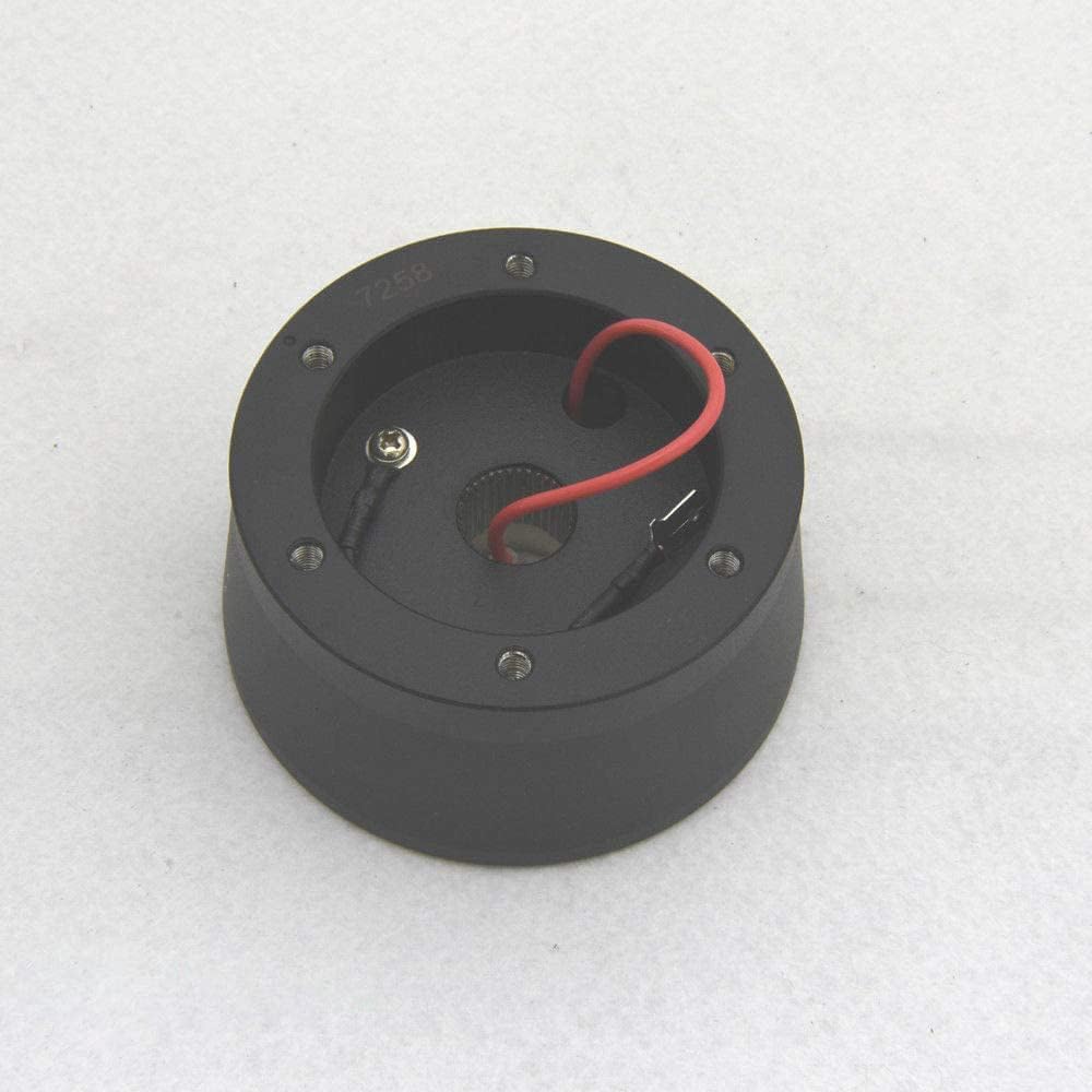 6 bolt Steering Wheel Short Hub adapter Billet Black Compatible with Nissan Datsun 240Z 260Z 280Z