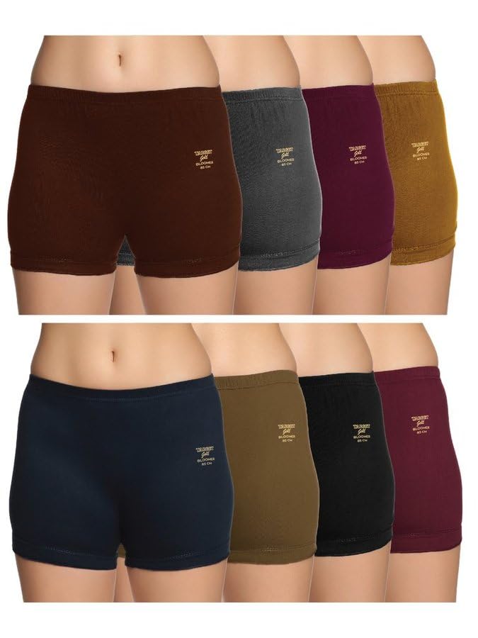 target gold Women’s Bloomer – 100% Cotton, Soft Elastic, No Marks, Ultimate Comfort (Color May Vary) Pack of 8-95cm-picture-44