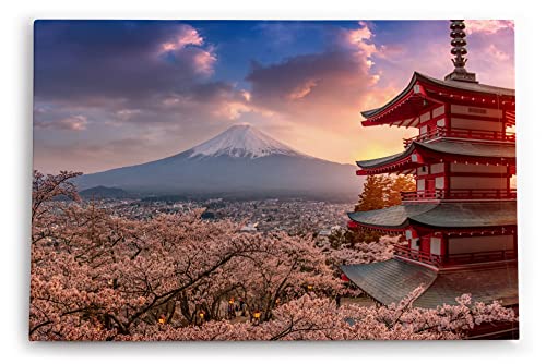 Paul Sinus Wandbild 120x80cm Japan Fuji Berg Kirschblüten Tempel Vulkan Paul Sinus Wandbild 120x80cm Japan Fuji Berg Kirschblüten Tempel Vulkan