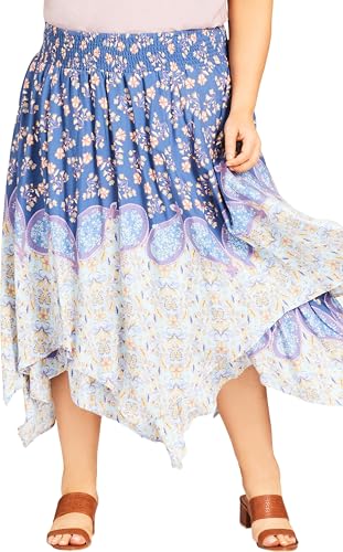 Women's Plus Size Skirt-Nora Hanky Hem
