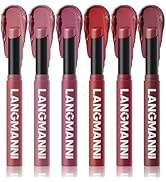MooGlamor Matte Lipstick for Women Lipstick Matte Set with Retractable and Long-Lasting Pigmented...