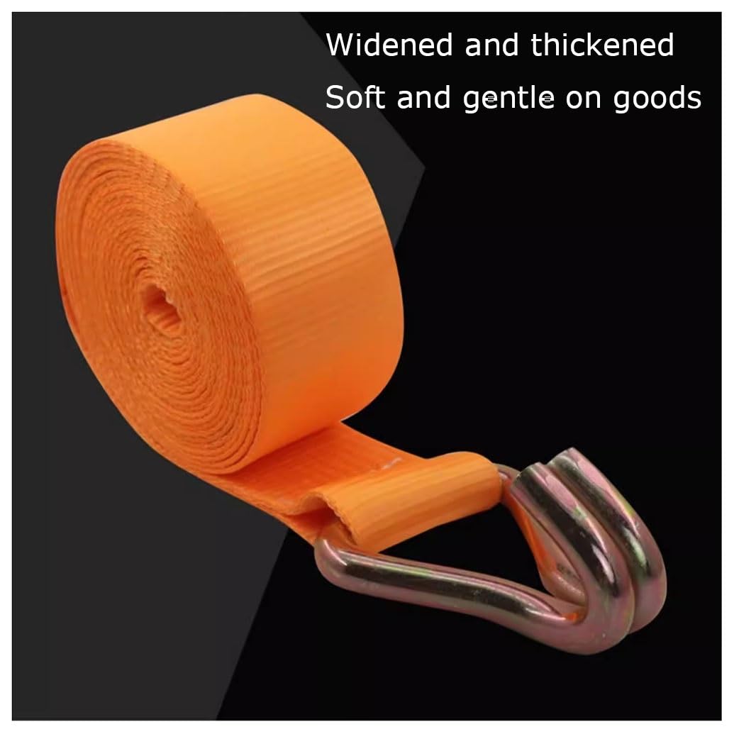 2 Set Di Cinghie A Cricchetto Resistenti, Cinghia A Cricchetto Con Cinghia Di Ancoraggio Regolabile, Cinghia Con Gancio Per Rimorchio Camion, Capacità Di Carico Resistente(L 6m/236.2in)