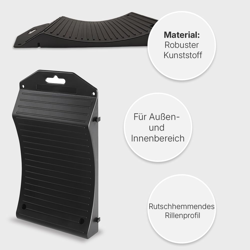 CAIRCON 4er Set Reifenschoner gegen Standplatten – Reifenwiege für PKW bis 20 Zoll – 21×44 cm