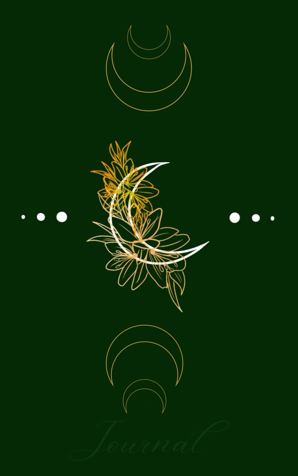 Journal - Moon & Lilies: Green