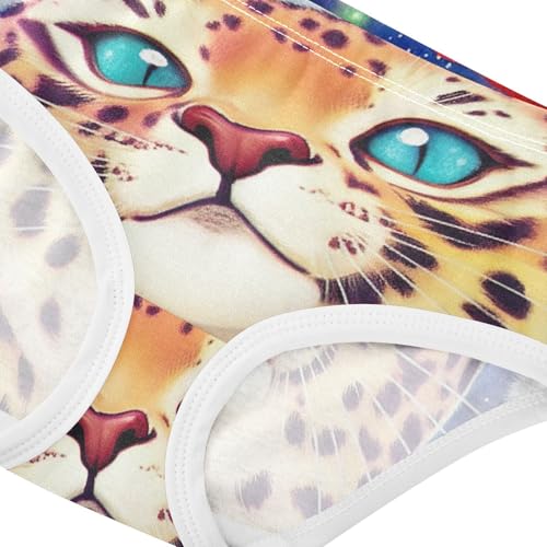 Christmas Leopard Panties Little Girl Girls Underwear Toddlers Cotton Florals Kids Briefs Undies 2t4