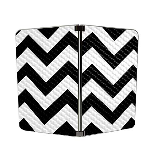 Image of MIGHTY SKINS MightySkins Carbon Fiber Skin for Microsoft Surface Duo - Black Chevron | Protective, Durable Textured Carbon Fiber Finish | Easy to Apply | Made in The USA
