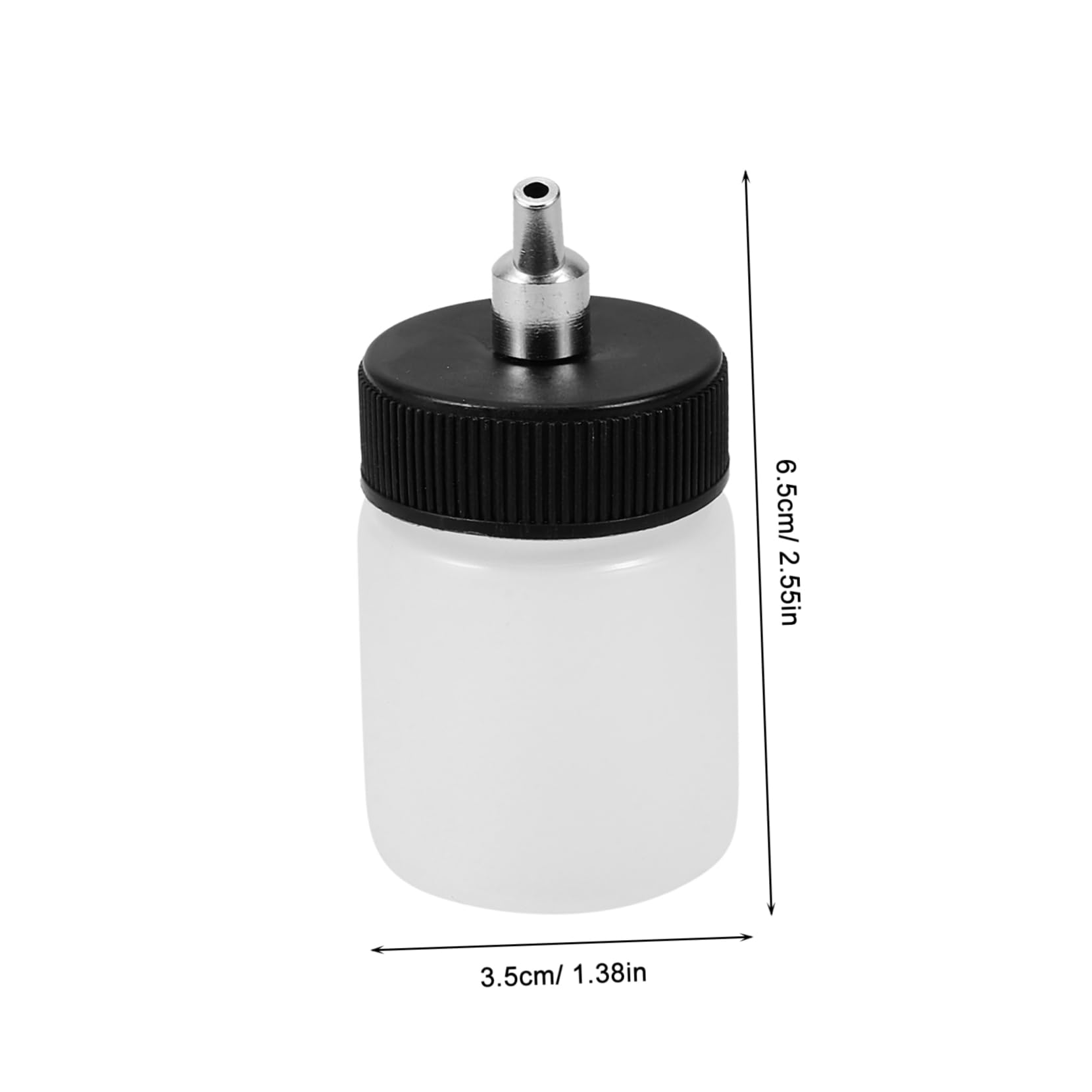 OSALADI 2Pcs Refillable Airbrush Pigment Container Dismountable Plastic Paint Holder for Versatile Spraying Capacity Reduces Paint Waste for Various Painting Projects