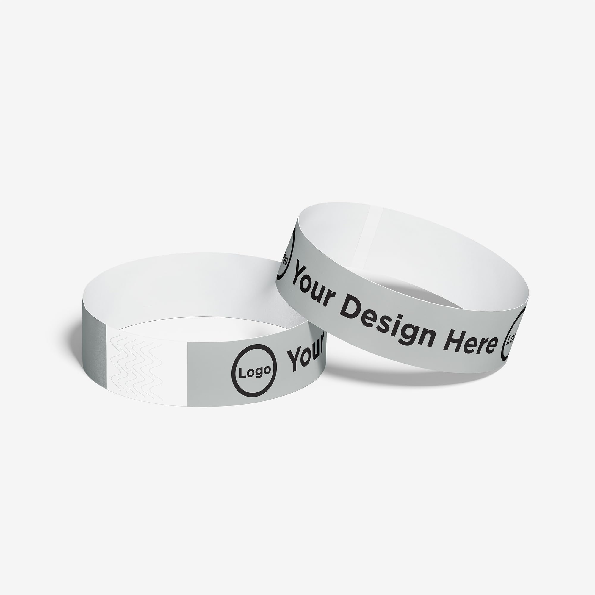 ID&C Festival Printed Tyvek Paper Wristbands – 1000 Numbered Tamper Proof Event Wristbands for Festival Entry & Admission – Silver