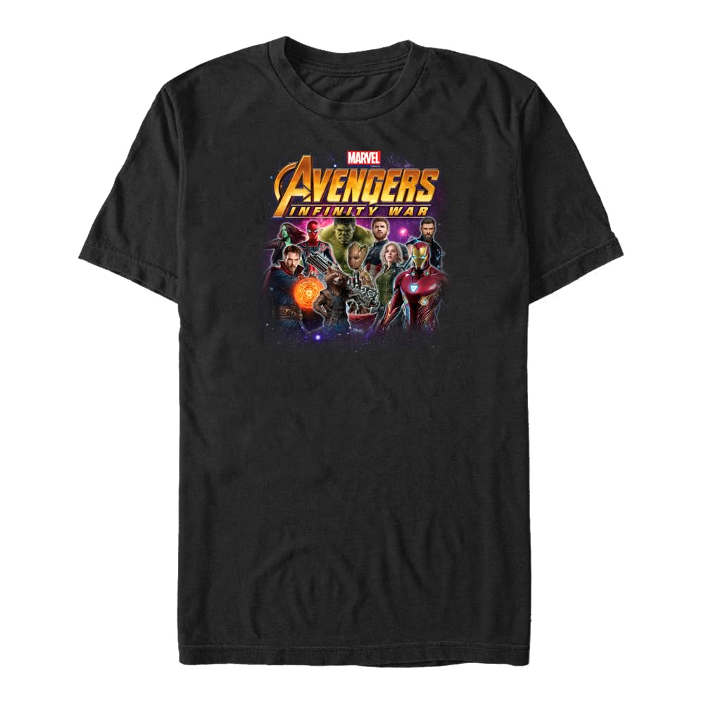 Avengers: Infinity War - Grup Fotoğrafı Bisiklet Yaka Tişört Erkek