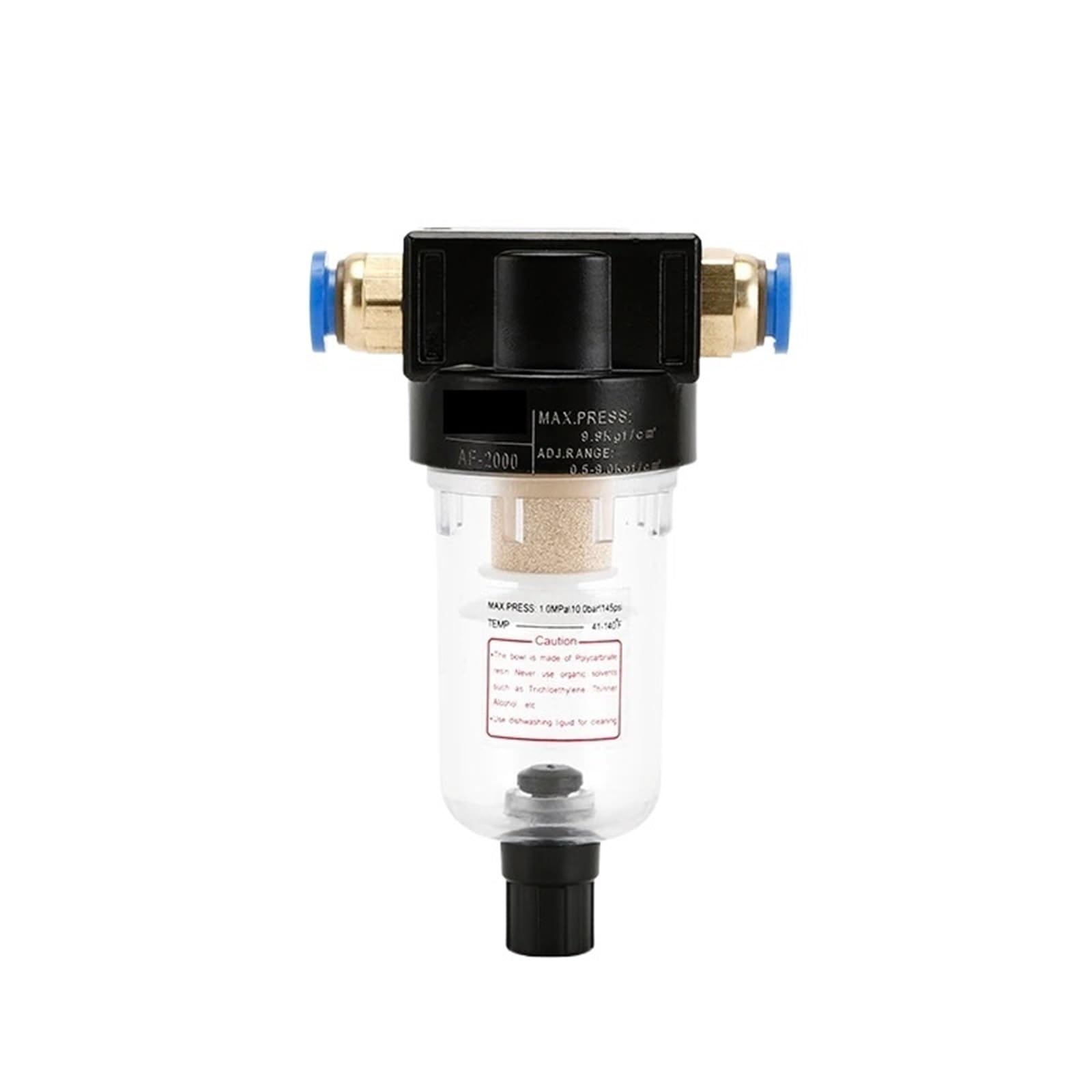 Régulateur-filtre pour compresseur d'air, AF2000-02 1/4 Source processeur huile eau séparateur capture peut réservoir filtre plusieurs tailles(AF2000 w brass,Filter)