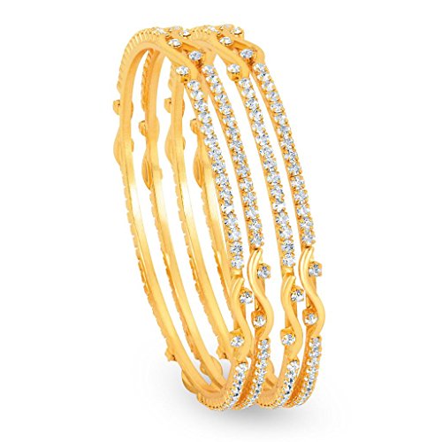 Sukkhi Gold Plated AD Stone bangles for Women (B014UXRC2Q) Amazon Price History, Amazon Price Tracker