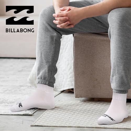 Billabong Mens Socks 8 Pairs Crew Socks for Men Premium Athletic Shoe Size 8-123