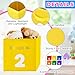 FillTouch 6 Pack 11 Inch Colorful Storage Bins Number Cube Storage Bin with Handles Rainbow Fabric Cubby Foldable Baskets Classroom Decor for Organizing Clothes, Toys, Books