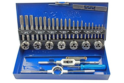 US PRO 32PC Metric TAP and DIE Set M3-M12 B2625 1 US PRO 32PC Metric TAP and DIE Set M3-M12 B2625
