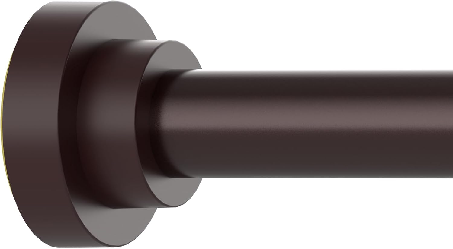 Thestoa Shower Curtain Rod Adjustable 43-92 inch, 1"Diameter Spring Tension Curtain Rod No Drill, Anti-Rust Non-Slip Shower Rod, Black Shower Curtain Rod for Bathroom Tension