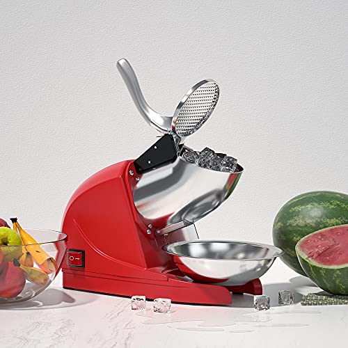 OKF Eisrasierer verhindert Spritzwasser, elektrische drei Klingen, Schneekegel, Edelstahl, rasiert, 380 W, 100 kg/h, für… – Bild 7