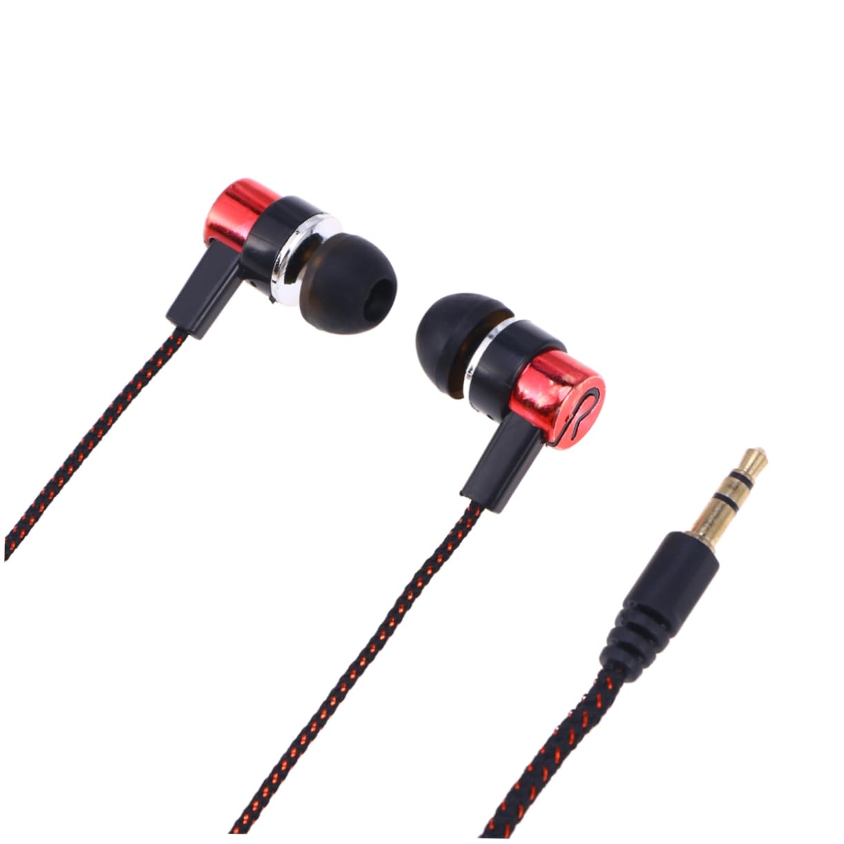ARTIBETTER Mp3 mp4 Cloth Line Heavy Bass Headset Braided Cable Earphone in-Ear Earphones for Music Listening