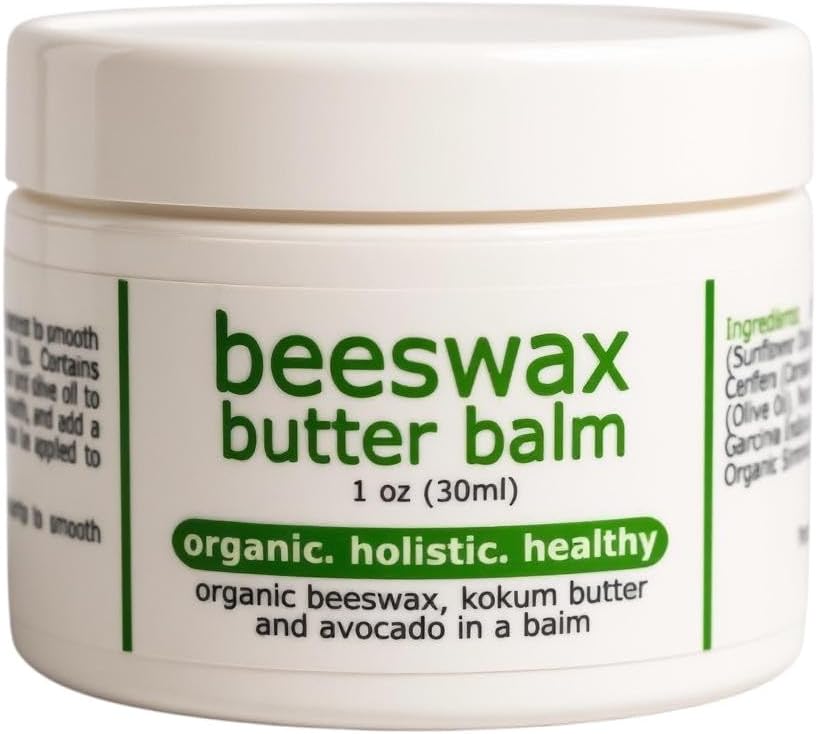 Made from Earth Beeswax Butter Balm: Organic, Holistic and Healthy, 1 oz