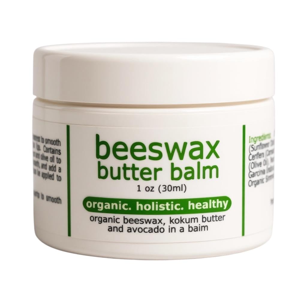 Beeswax Butter Balm: Organic, Holistic and Healthy, 1 oz