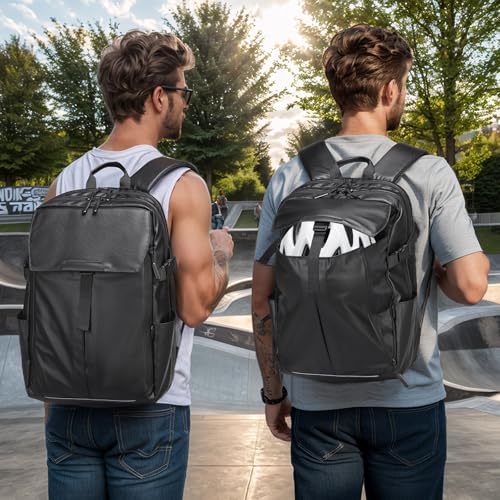 Expandable Laptop Backpack for Men & Women - Business, Travel & Gym Bag with Ball Compartment, Water-Resistant2