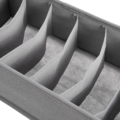 Amazon Basics Underwear Dresser Drawer Organizers, Pack of 2, Gray - Image 4