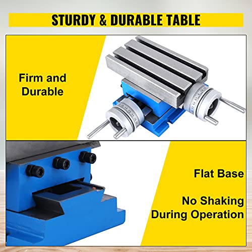 Vevor Milling Machine Work Table Slide Milling Working Cross Table Machine Compound Slide Milling TablePrecision Milling Cross Worktable (7.3 x 4 Inch) - Amazon.com - Image 6