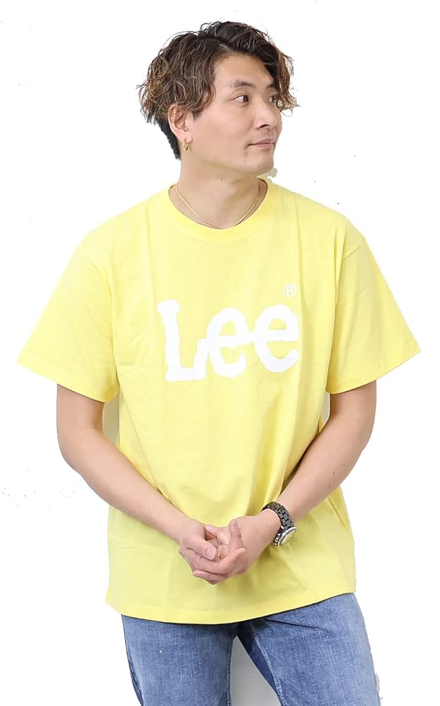 Amazon.co.jp: Lee Official Short Sleeve Logo T-Shirt, S