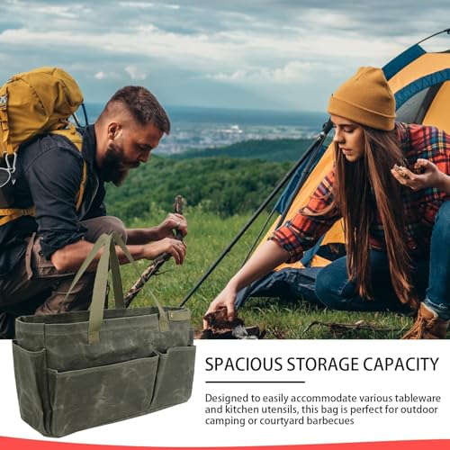 Sac à ustensiles de camping multi-compartiments pour ranger vos outils de cuisine - 5