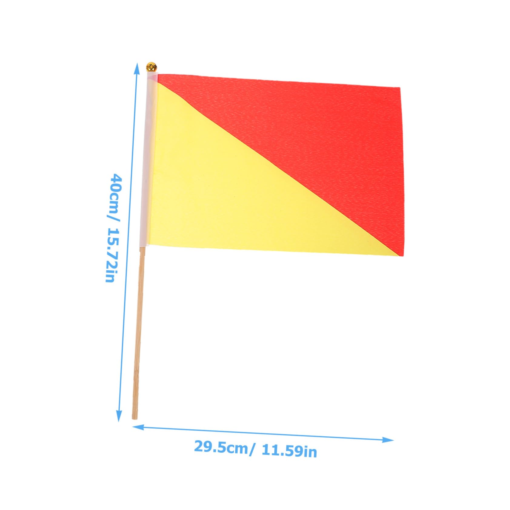 Toyvian 24piezas Bandera De Señal De Árbitro Mango De Bandera De Seguridad Para Señalización Navegación y