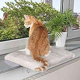 Trixie 4328 Liegeplatte für Fensterbank, 51 × 36 cm, lichtgrau, 1 Stück (1er Pack)