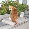 Trixie 4328 Liegeplatte für Fensterbank, 51 × 36 cm, lichtgrau