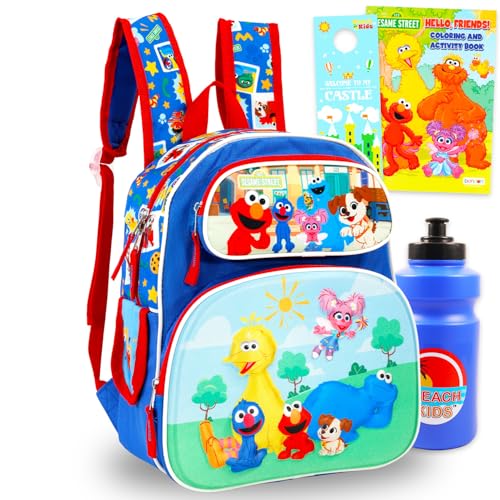 Sesame Street Mini Backpack for Kids - Bundle With 12