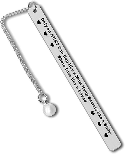 Aunt Bookmark Keepsake Aunt Gifts from Niece Nephew Auntie Mothers Day Birthday 