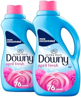 Downy Ultra Plus Laundry Fabric Softener Liquid, April Fresh Scent, 152 Total Loads (Pack of 2)
