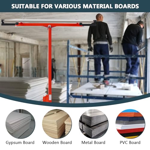 image for Rovibek Drywall Lift 11 FT, Drywall Jack Lift for Ceiling, 360° Adjus