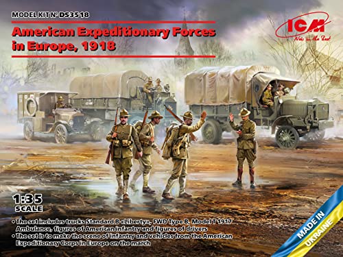 ICM Diorama 1:35 - American Expeditionary (Europe) 1918, Neutral - Image 2