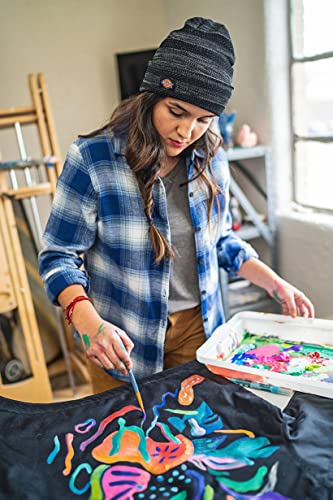 Dickies Women's Dritech Advanced Moisture Wicking Crew Socks, Black Assorted (6 Pairs), Shoe Size: 6-9 #TOP1