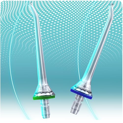 Berdsen Munddusche Ersatzdüsen Set 2 Stück Irrigator BD-200 Düse Zahnfleischpflege Transparent – Bild 4