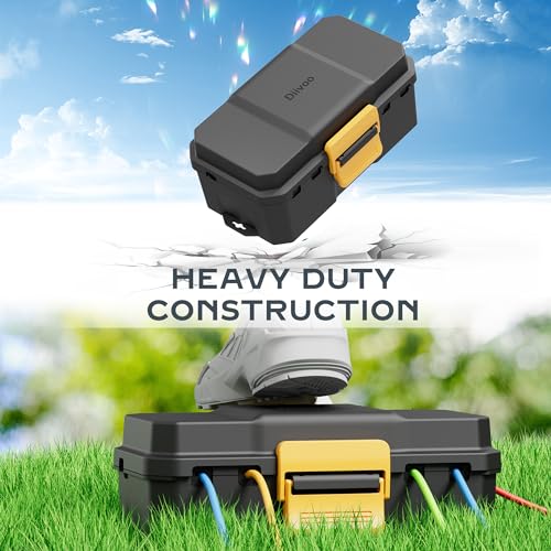 Diivoo DI-WCB03-BK-A302 Outdoor Electrical Box Waterproof, Weatherproof Extension Cord Cover thumb #6