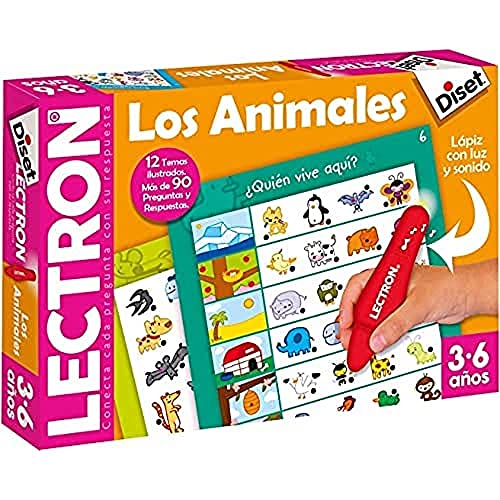 Diset - Lectron Lápiz Los Animales, Juego educativo para relacionar preguntas y respuestas a partir...