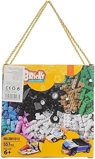 لعبة مكعبات بناء بلاستيك 557 قطعة للاطفال - متعدد الالوان